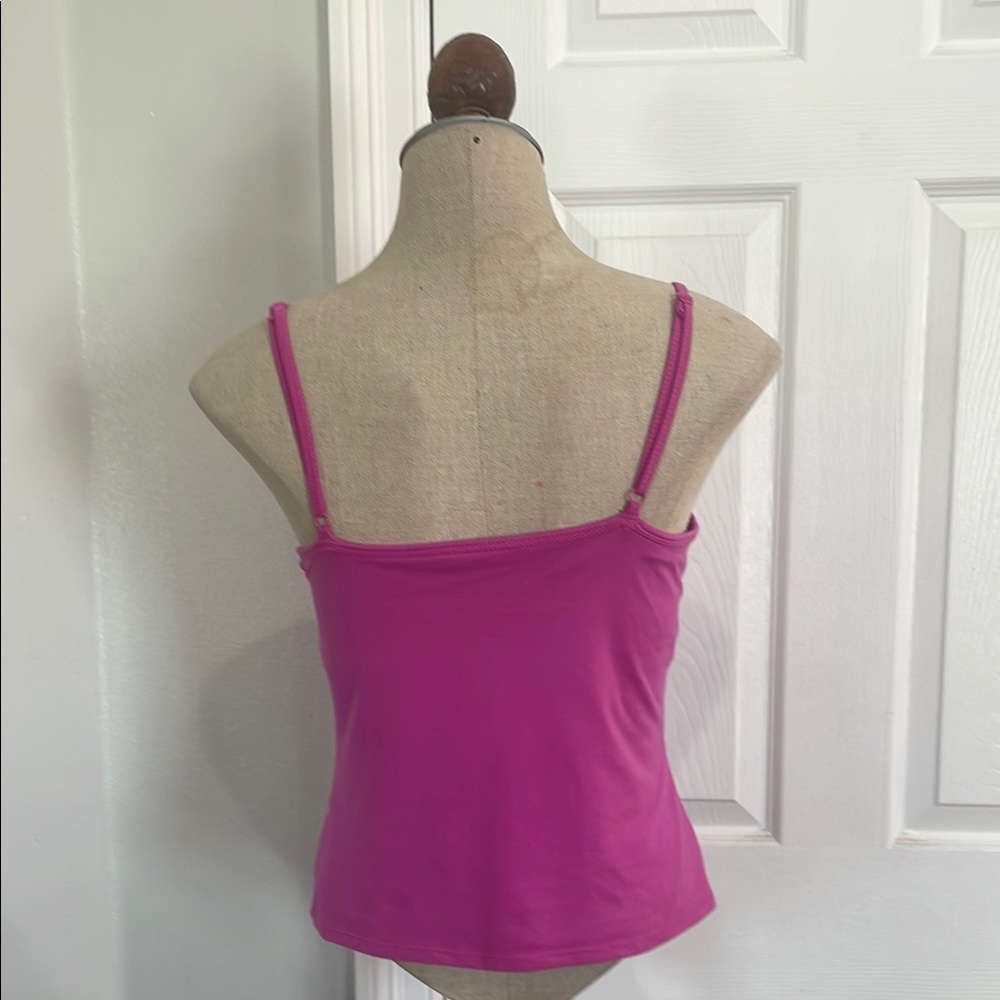 New York & Company adjustable Spaghetti Straps camisole Top built in shelf bra - Picture 3 of 10